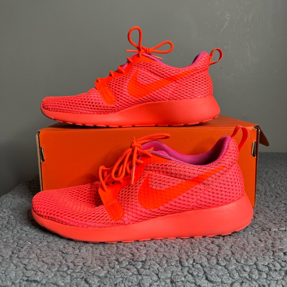 Neon Orange Nike Roshes